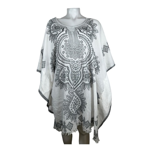 Raj Other - Raj Kaftan Elegant Black and White Women's kaftan/kimono/tunic One Size